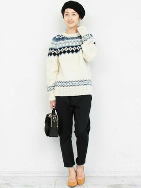 BEAUTY&YOUTH オフィススタッフ 02さん(レディース・163cm)の冬コーディネート