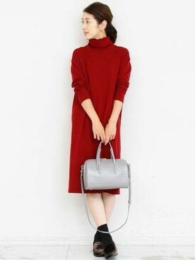 BEAUTY&YOUTH オフィススタッフ 02さん（レディース・163cm）の冬コーディネート