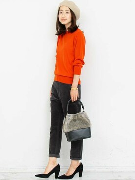 BEAUTY&YOUTH オフィススタッフ 02さん(レディース・163cm)の冬コーディネート