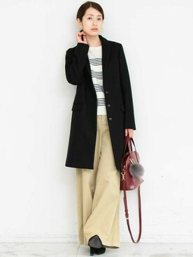 BEAUTY&YOUTH オフィススタッフ 02さん(レディース・163cm)の冬コーディネート