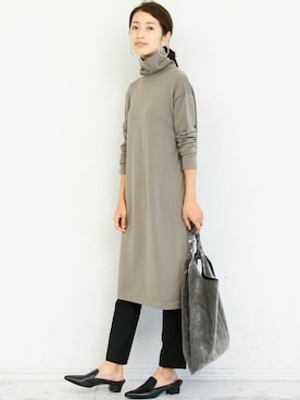 BEAUTY&YOUTH オフィススタッフ 02さん（レディース・163cm）の冬コーディネート