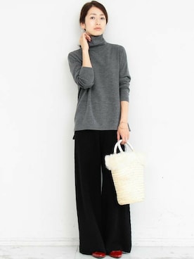 BEAUTY&YOUTH オフィススタッフ 02さん(レディース・163cm)の冬コーディネート