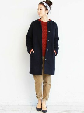 BEAUTY&YOUTH オフィススタッフ 02さん(レディース・163cm)の冬コーディネート