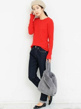 BEAUTY&YOUTH オフィススタッフ 02さん(レディース・163cm)の冬コーディネート