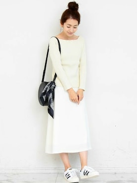 BEAUTY&YOUTH オフィススタッフ 02さん（レディース・163cm）の冬コーディネート