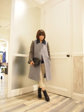 「CARVEN（カルヴェン）のアイテム（その他アウター）」を使った、BASEさん（レディース・153cm）の秋コーディネート