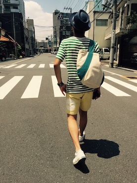 「JOHN'S SURF（ジョンズサーフ）のアイテム」を使った、miyakabanさん（メンズ・165cm）の夏コーディネート