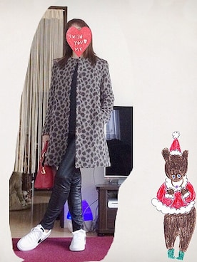 「DEICY（デイシー）のアイテム（ノーカラージャケット）」を使った、どらごんみぃさん（レディース・160cm）の冬コーディネート