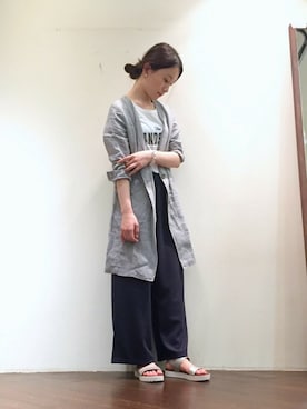 「NOMBRE IMPAIR（ノンブルアンペール）のアイテム（その他アウター）」を使った、RolladeX STAFFさん（レディース・160cm）の春コーディネート