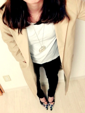 すぎめぐ(杉田恵)さん（レディース・154cm）の春コーディネート