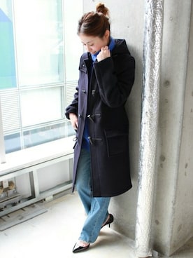 「Gloverall（グローバーオール）のアイテム」を使った、etsukoさん（レディース・156cm）の冬コーディネート
