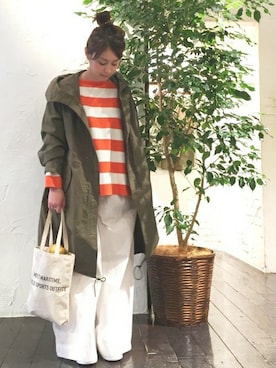 「JOURNAL STANDARD（ジャーナルスタンダード）のアイテム（モッズコート）」を使った、etsukoさん（レディース・156cm）の冬コーディネート