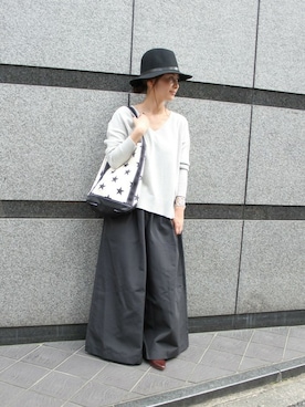 「TEMBEA（テンベア）のアイテム」を使った、etsukoさん（レディース・155cm）の夏コーディネート