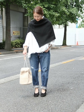 「TEMBEA（テンベア）のアイテム」を使った、etsukoさん（レディース・155cm）の夏コーディネート