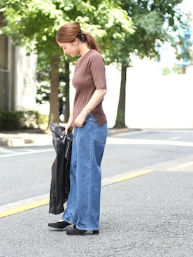 「FABIO RUSCONI（ファビオルスコーニ）のアイテム（パンプス）」を使った、etsukoさん（レディース・155cm）の夏コーディネート