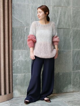 【新品】maiami モヘアベーシックセーター3枚目の画像は色違いとなります