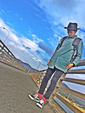 「アイテム（ステンカラーコート）」を使った、タカティンさん（メンズ・173cm・10代）の秋コーディネート
