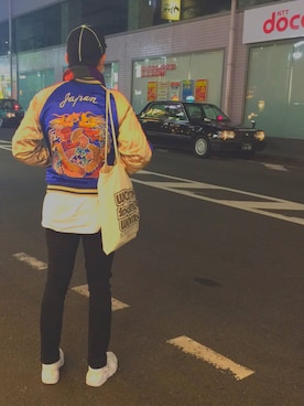 「アイテム（ブルゾン）」を使った、yuzo.oさん（メンズ・176cm・20代）の冬コーディネート