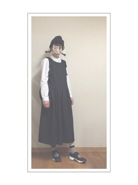 「PAR ICI」｜「アイテム（帽子）」を使った、Yuk1.8さん（レディース・155cm）の秋コーディネート