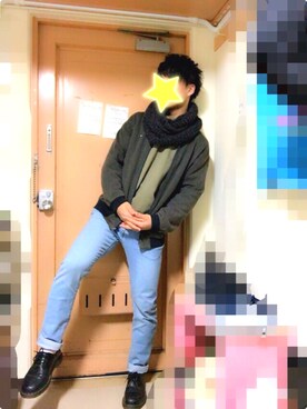 「SHIPS（シップス）のアイテム（ブルゾン）」を使った、yoccyさん（メンズ・170cm）の秋コーディネート