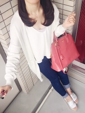 「ROYAL PARTY」｜「アイテム（ハンドバッグ）」を使った、Nai meiさん（レディース・160cm）の春コーディネート