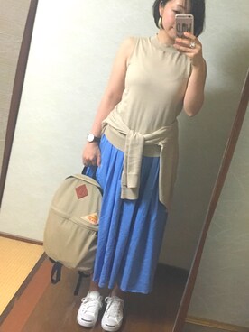 「CONVERSE（コンバース）のCONVERSE コンバース ジャック パーセル / JACK PURCEL（スニーカー）」を使った、chim.さん（レディース・155cm）の春コーディネート