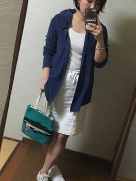 「CONVERSE（コンバース）のCONVERSE コンバース ジャック パーセル / JACK PURCEL（スニーカー）」を使った、chim.さん（レディース・155cm）の春コーディネート