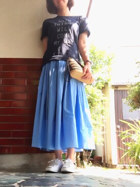 「CONVERSE（コンバース）のCONVERSE コンバース ジャック パーセル / JACK PURCEL（スニーカー）」を使った、chim.さん（レディース・155cm）の夏コーディネート