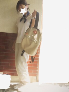 「CONVERSE（コンバース）のCONVERSE コンバース ジャック パーセル / JACK PURCEL（スニーカー）」を使った、chim.さん（レディース・155cm）の夏コーディネート