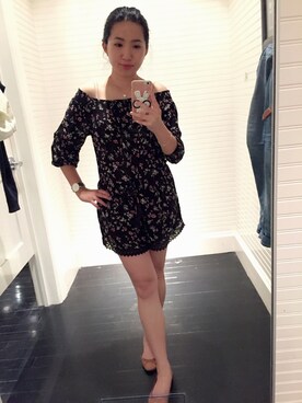 「Abercrombie&Fitch（アバークロンビーアンドフィッチ）のアイテム（ワンピース/ドレス）」を使った、Jazzupjune さん（レディース・168cm）の夏コーディネート
