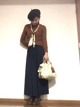 「フレンチカジュアル」｜reiさん（レディース・160cm）の冬コーディネート