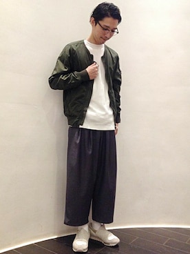 「SHIPS JET BLUE（シップスジェットブルー）のアイテム」を使った、今田さん（メンズ・175cm）の春コーディネート