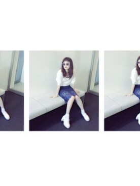 宮城舞さん（レディース・160cm）の春コーディネート