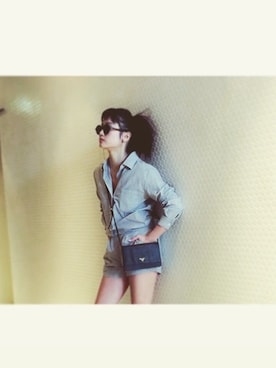 宮城舞さん（レディース・160cm）の春コーディネート