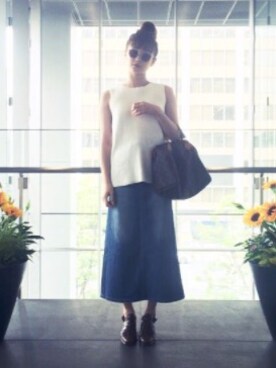 宮城舞さん(レディース・160cm)の夏コーディネート