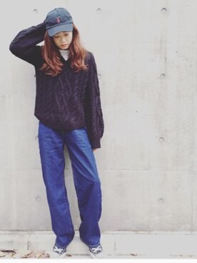 宮城舞さん（レディース・160cm）の冬コーディネート