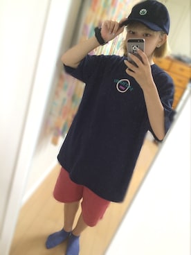 「I&ME（アイアンドミー）のアイテム（帽子）」を使った、Harunaさん（レディース・153cm）の秋コーディネート