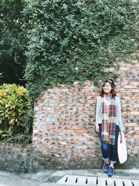 「WINTER STYLE」｜「アイテム（トートバッグ）」を使った、Tracy Ngさん（レディース・154cm）の冬コーディネート