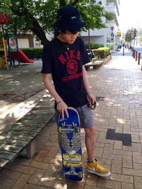 「PMR（ピーエムアール）のアイテム（アクセサリー）」を使った、ヒロキチさん（メンズ・172cm）の春コーディネート