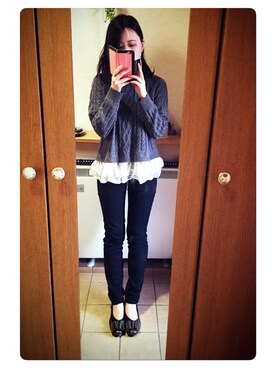 りんごよりさくらんぼ♥︎さん(レディース・158cm)の冬コーディネート