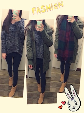 「NO NAME（ノーネーム）のアイテム（ジャケット/アウター）」を使った、Chloe💋さん（レディース・167cm）の冬コーディネート