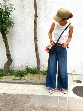 なみなみなさん（レディース・156cm）の夏コーディネート