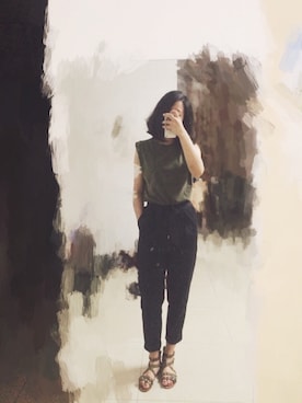 薛思绵さん（レディース・160cm）の夏コーディネート