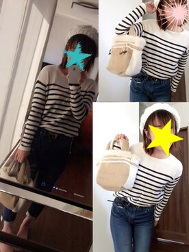 「SpRay（スプレイ）のアイテム（ハンチング/ベレー帽）」を使った、mocchiฅ•ﻌ•ฅさん（レディース・154cm）の秋コーディネート