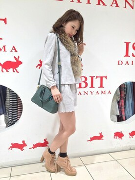 「スカラップ」｜「アイテム（モカシン/デッキシューズ）」を使った、saki さん（レディース・162cm）の秋コーディネート