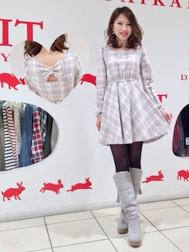 「ISBIT（アイズビット）のアイテム」を使った、saki さん（レディース・162cm）の冬コーディネート