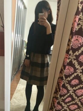 「STUDIOUS（ステュディオス）のアイテム（腕時計）」を使った、t0omo0eさん（レディース・165cm）の秋コーディネート