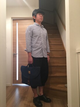 「Seil Marschallのアイテム（クラッチバッグ、その他）」を使った、F.H.さん（メンズ・173cm）の秋コーディネート