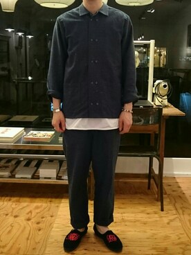 「フランクリーダー」｜TAKUさん（メンズ・172cm）の春コーディネート