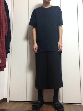 「キュロットパンツ」｜0さん（メンズ・175cm）の秋コーディネート